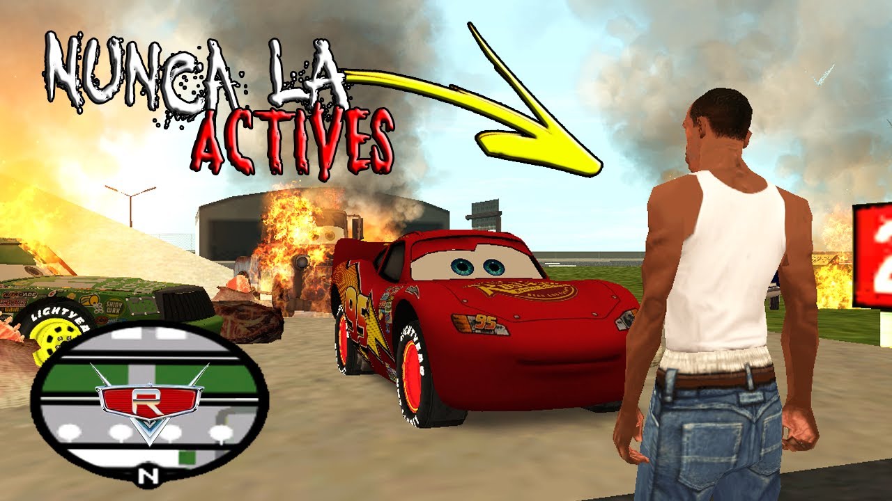 Nunca Actives La R Del RAYO MCQUEEN En El GTA San Andreas O Te Encontrarás Con Esto!!!