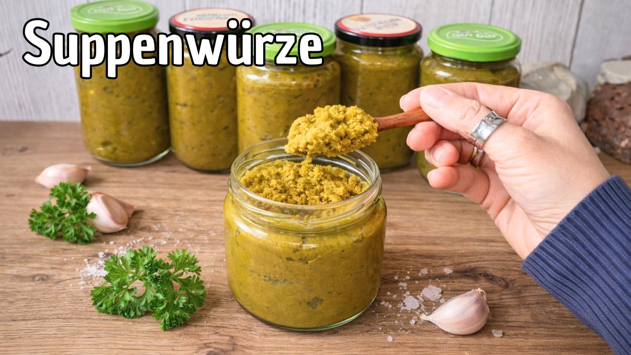 Beste Suppenwürze 🥕😍 Gemüsepaste selber machen,  Jahrelange haltbar! Ohne Chemie #251