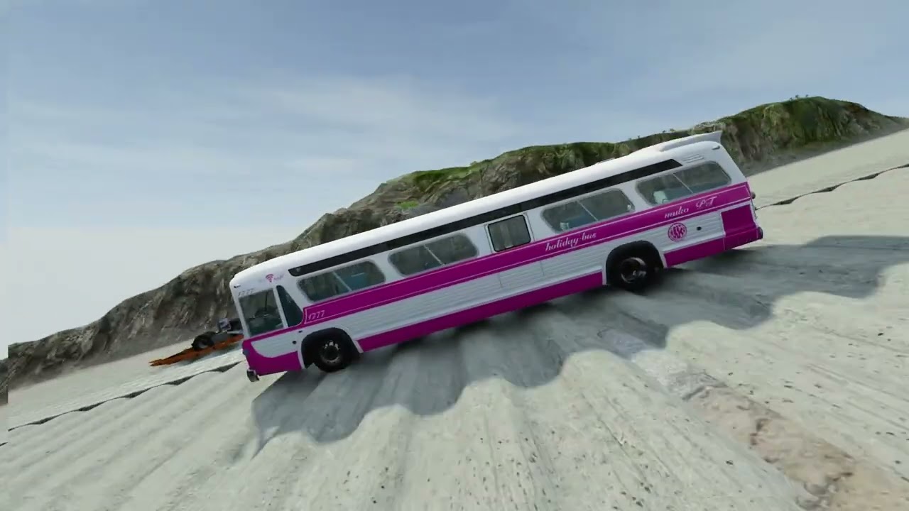 Bus vs Crash hard #beamngdrive
