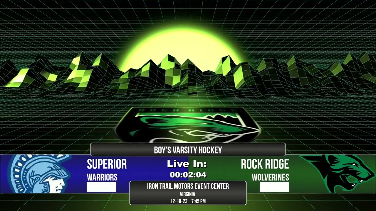 Rock Ridge High School Varsity Boys Hockey VS. Superior