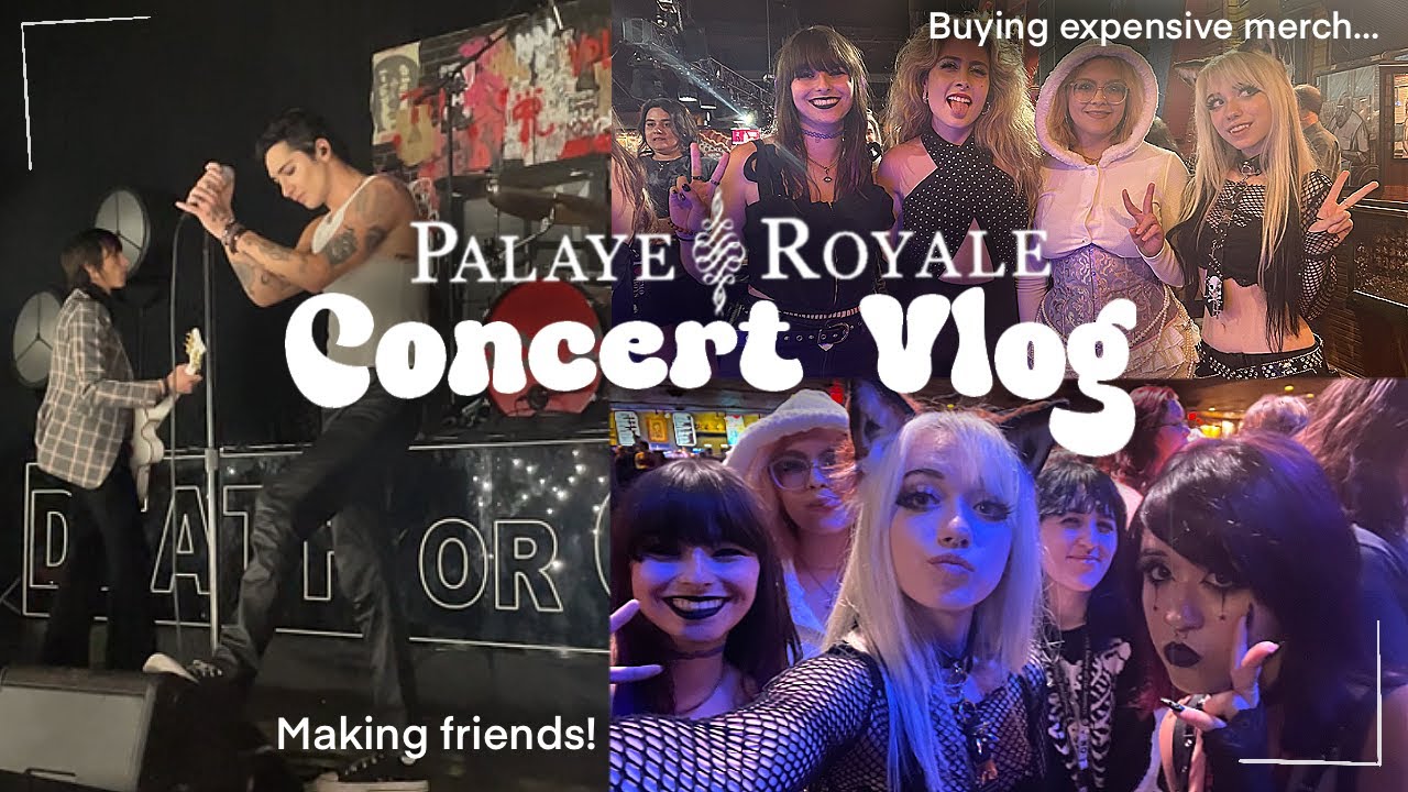 Palaye Royale mini concert vlog! making friends + buying merch!!