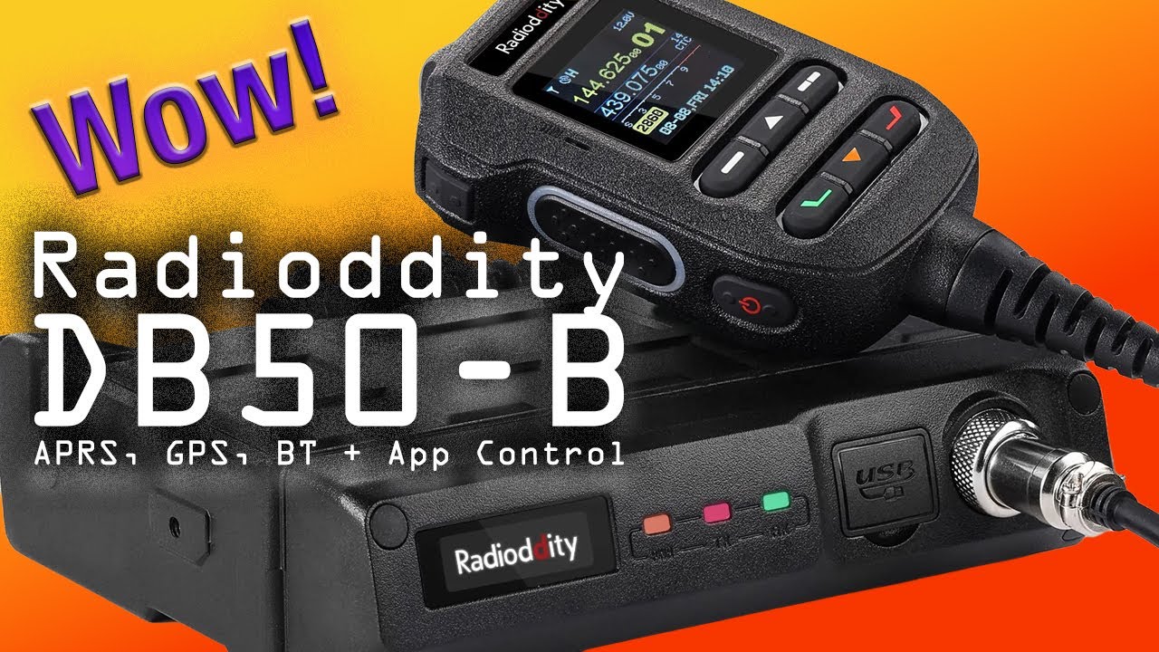 Radioddity DB50-B &mdash; двухдиапазонная мобильная радиостанция с GPS, APRS и управлением через прилож...