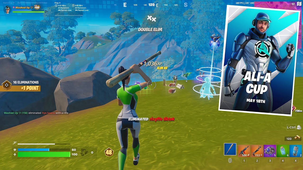 High Elimination Ali A Cup Zero Build Gameplay (Keyboard & Mouse) | Fortnite Season 2