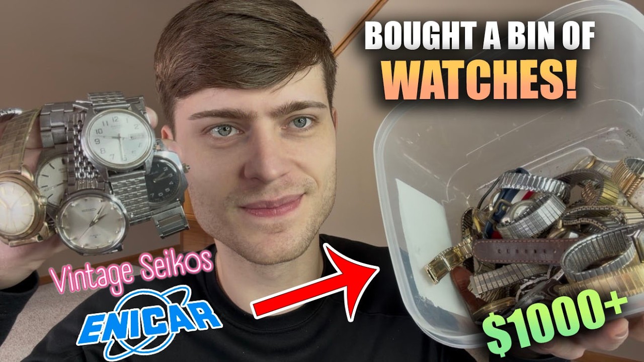 $500 for a Bin of Watches? Vintage Seiko's Found!