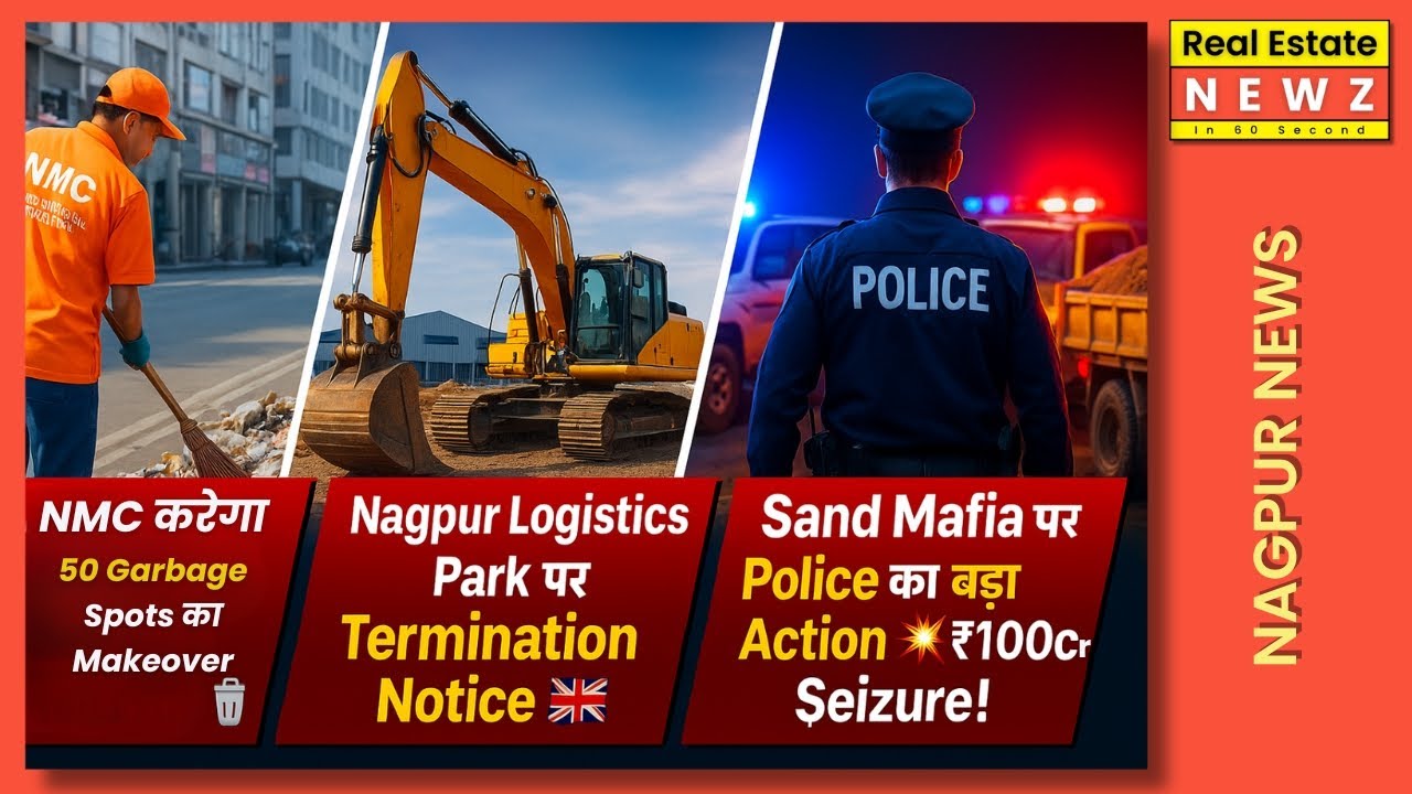NMC का Clean Nagpur Mission | UK Firm को Termination | Bhandara Sand Mafia पर ₹100 Cr की कार्रवाई!
