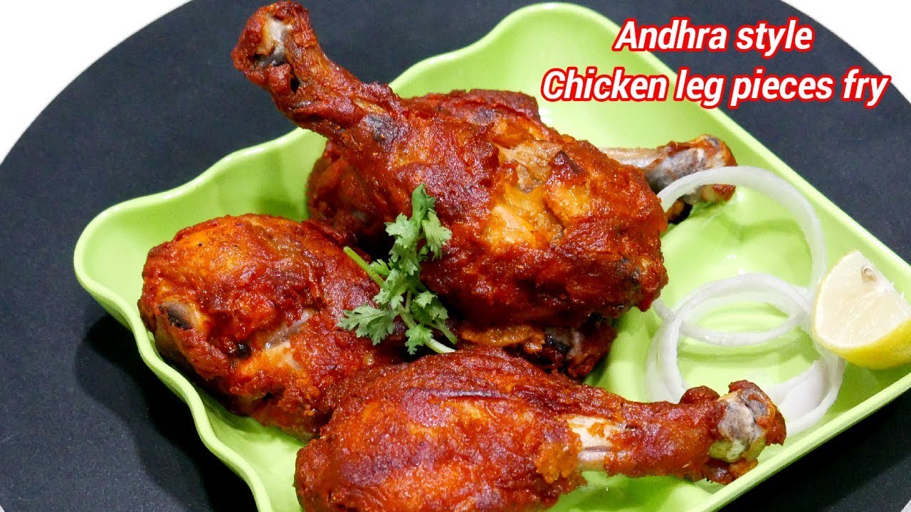 Andhra style masala chicken leg pieces deep fry//chicken leg pieces recipe