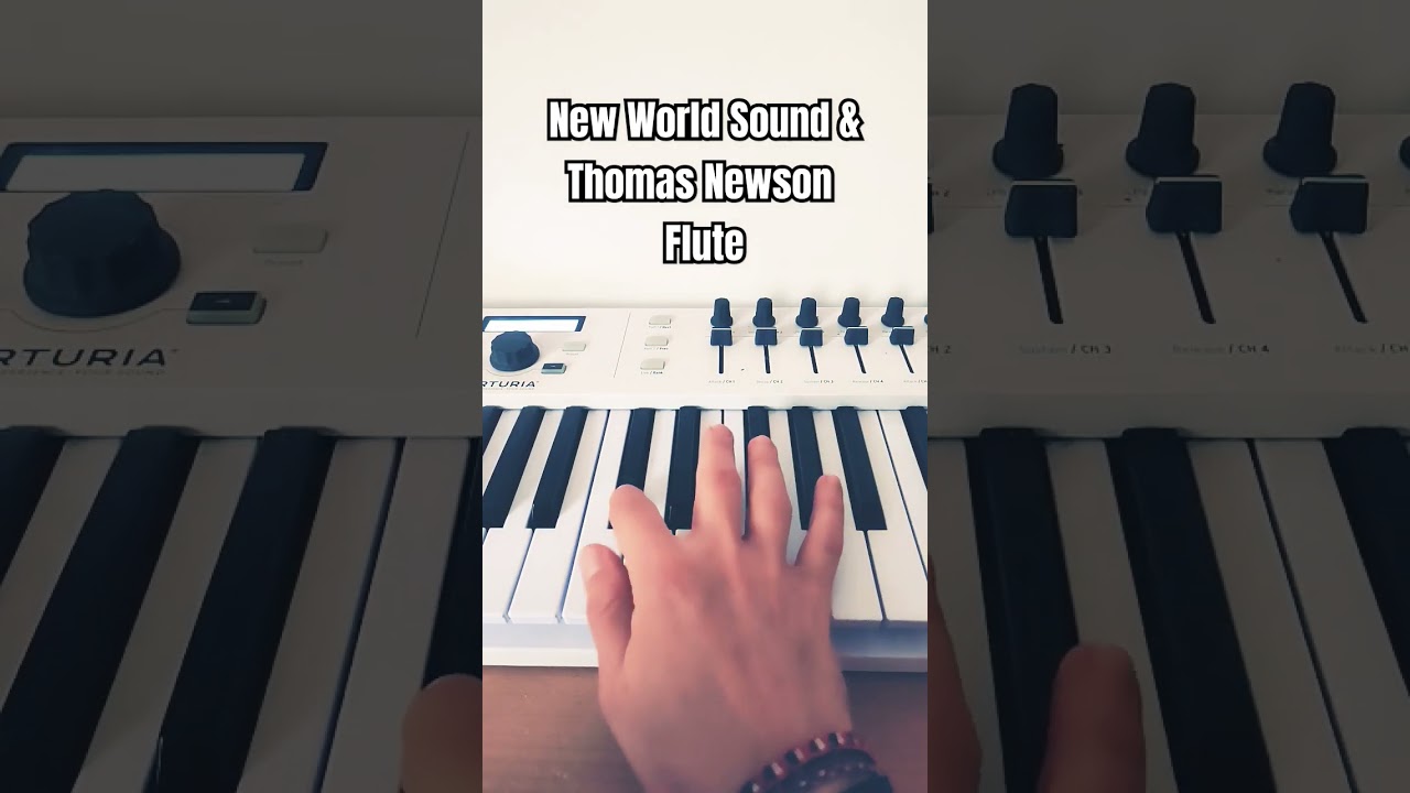 New World Sound & Thomas Newson - Flute - EASY Piano Tutorial #shorts #youtubeshorts #piano