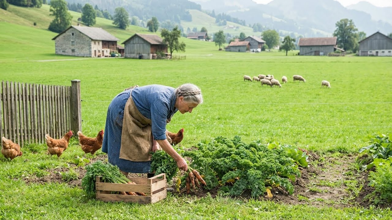 Harvesting Fresh Garden Produce | A Peaceful Day of Farm Life