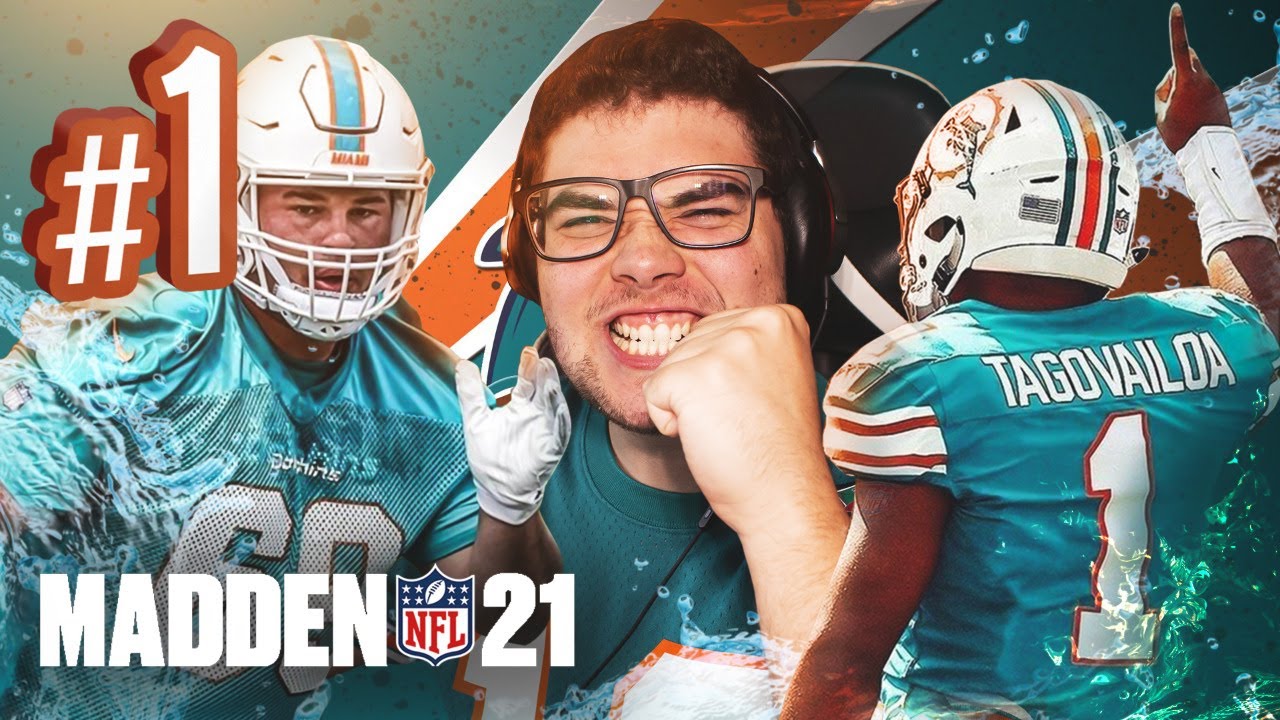 TUA E DUZÃO PRA COMEÇAR O MADDEN 21!!! | Modo Franquia Dolphins Madden 21 Ep.1