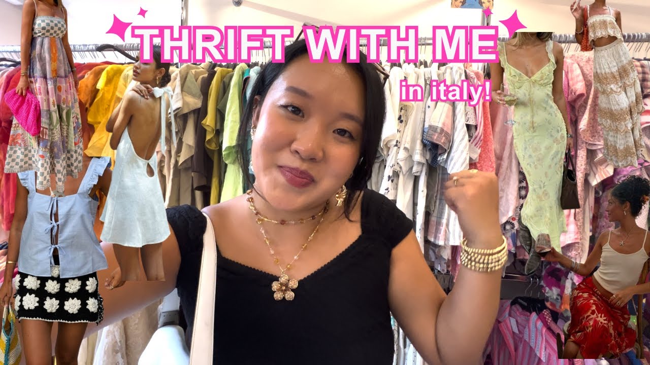 THRIFTING my pinterest board in ITALY (vlog + try on haul)
