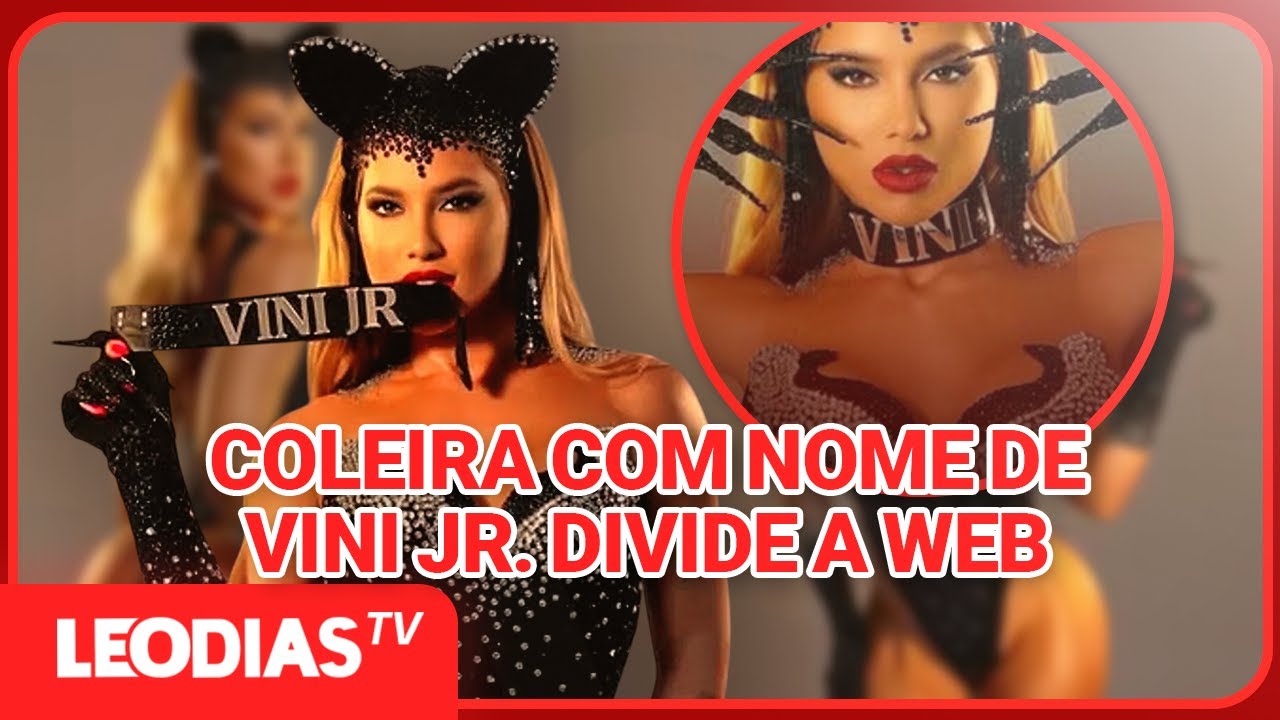 VIRGINIA FONSECA USA COLEIRA COM NOME DO VINI JR. E DIVIDE OPINIÕES NAS REDES
