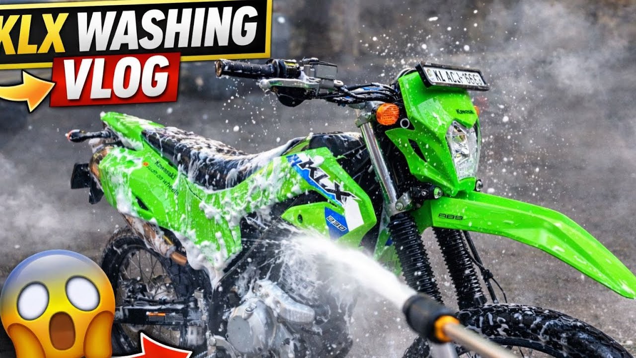 Satisfying KLX 230 Water Wash 💦 | From Dirt to Drip 😮‍🔥