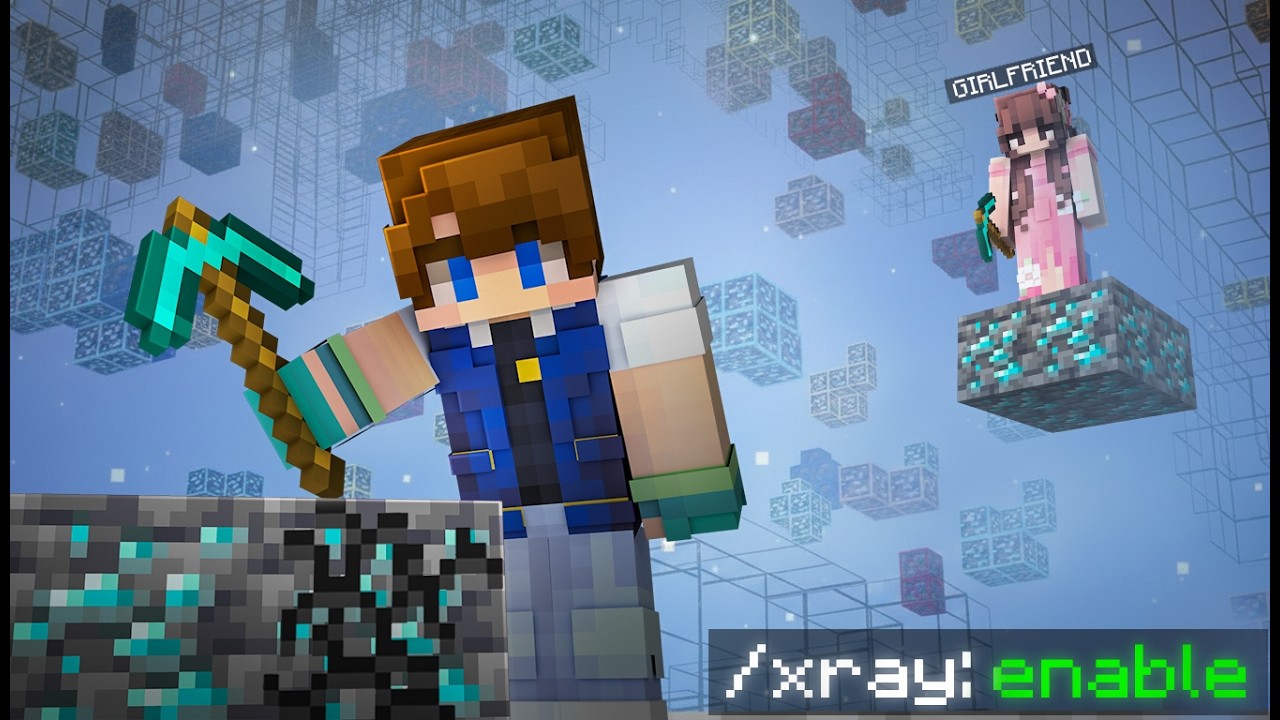 Secretly X-RAYING On My Girlfriend's Minecraft SMP..
