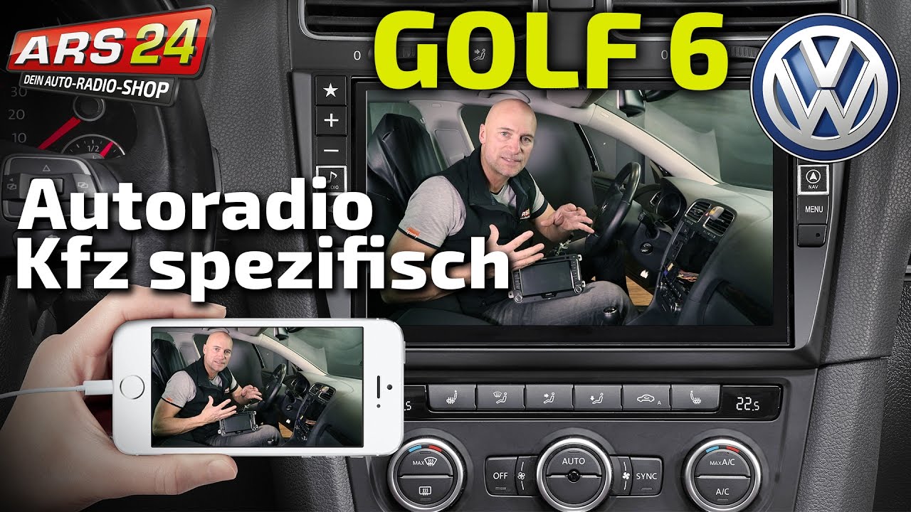 VW Golf 6 Autoradio mit unglaublich großem Bildschirm einbauen | ARS24