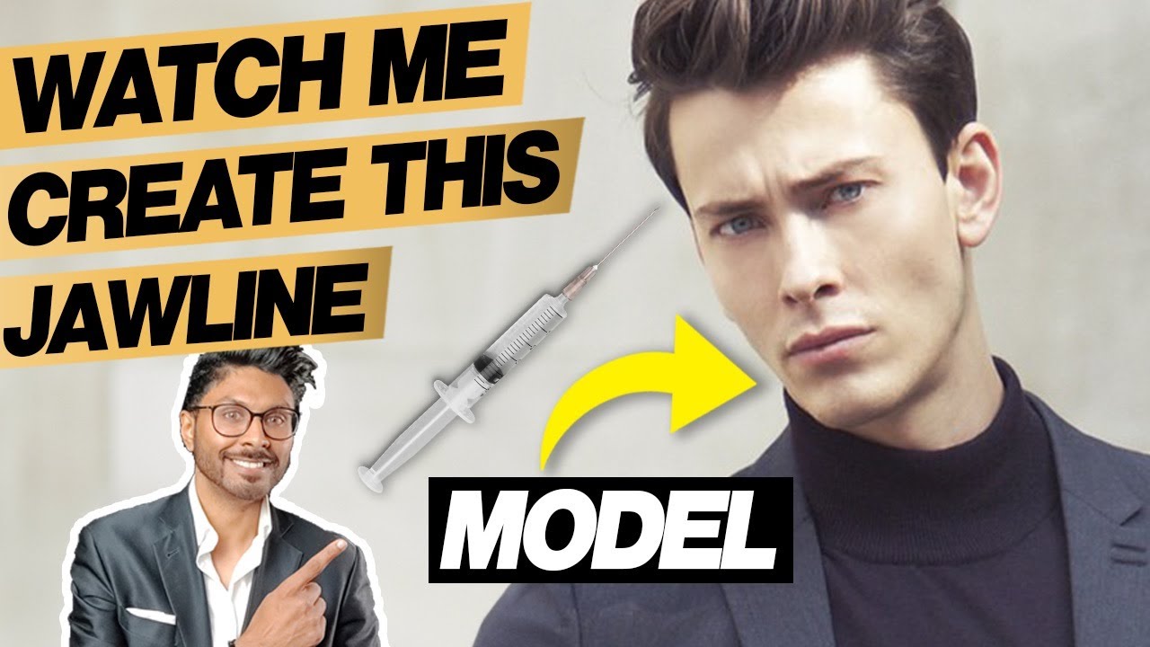 Jaw Filler Men Before/After Needle Technique Tutorial
