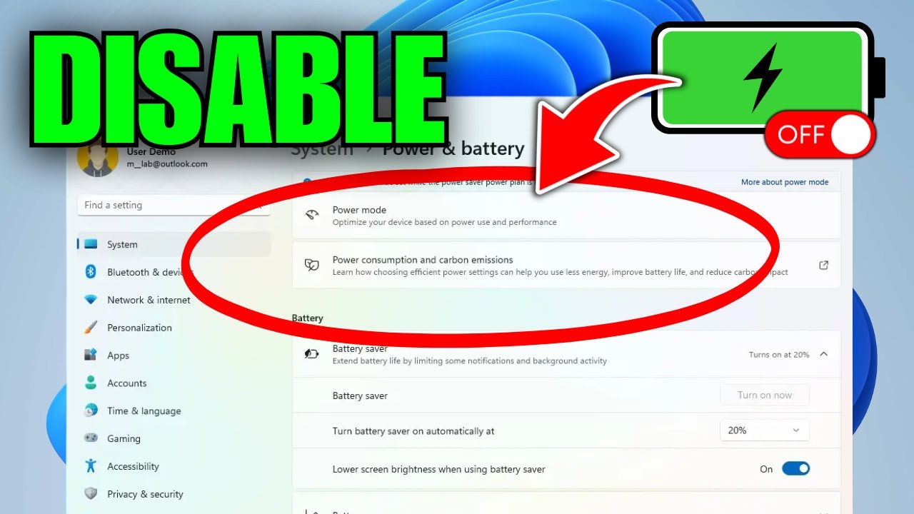 How To Disable Power Saving Mode In Windows 11