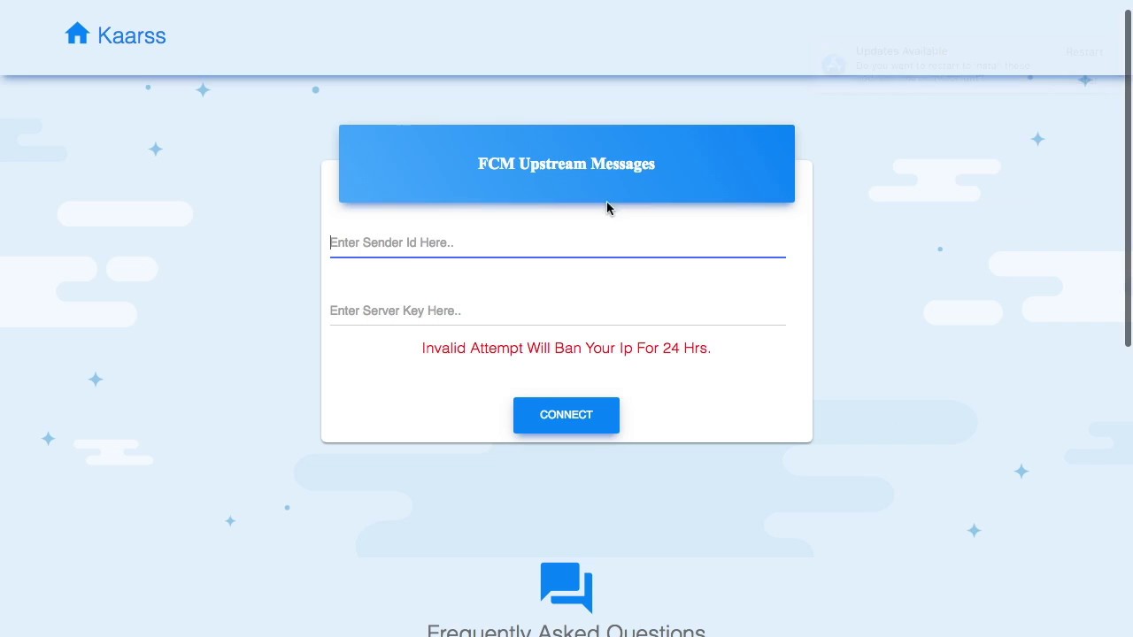 Firebase Upstream Messages