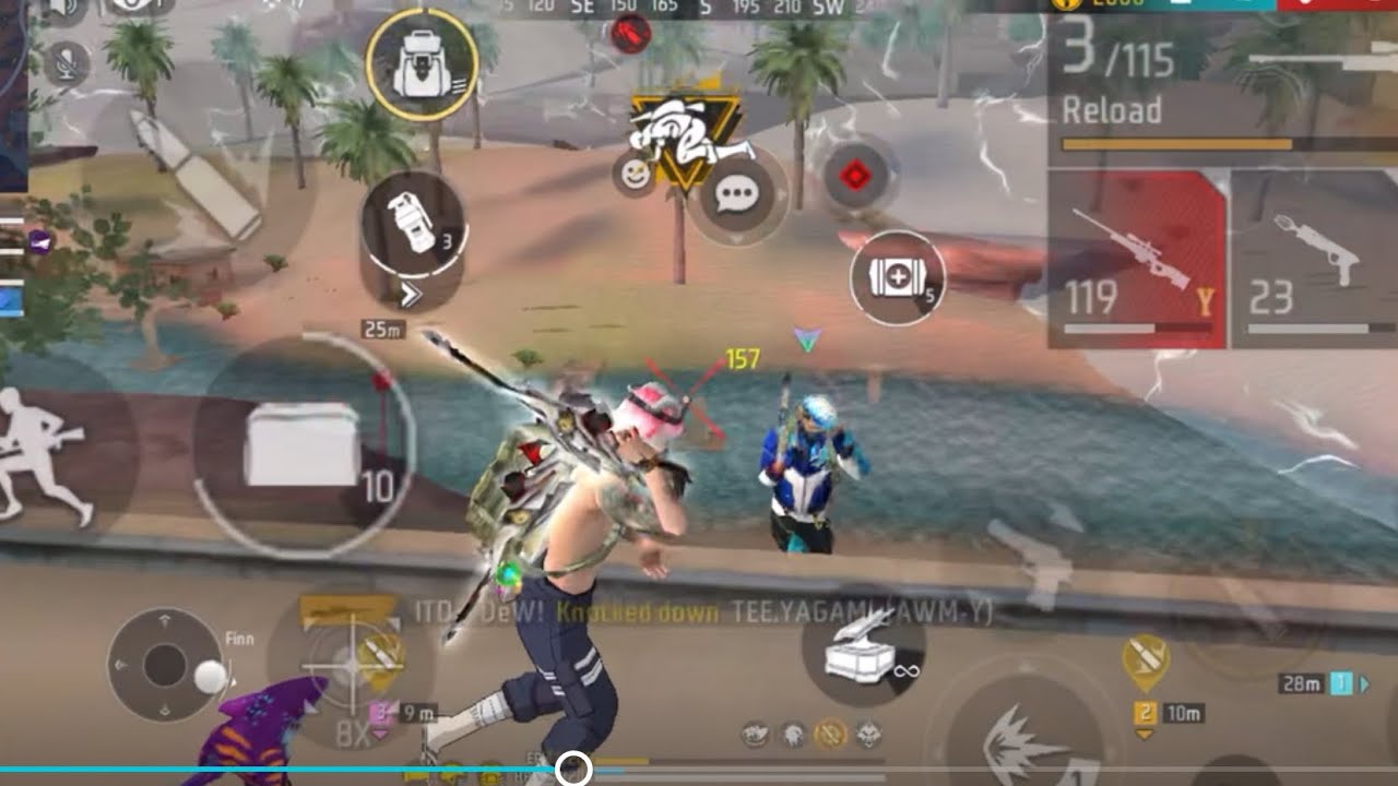 BOHOT TIME BAD DOUBLE SNIPER CHALAYA 🌝👾 | FREE FIRE TOURNAMENT HIGHLIGHT BY DEW FF #freefire