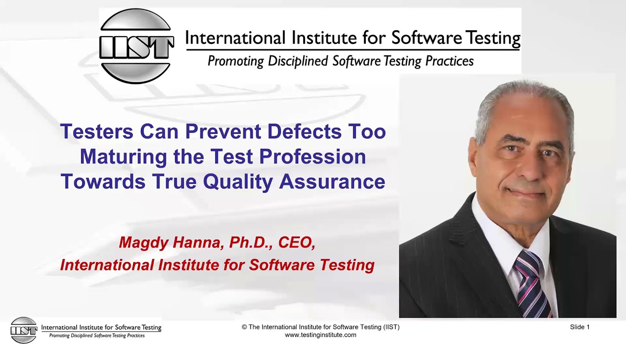 Effective Methods for Defect Prevention - Maturing the Testing and QA Profession