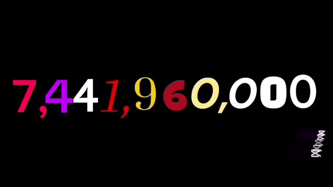 Numbers 0 to 1 Septillion 55 Minutes Long!!!