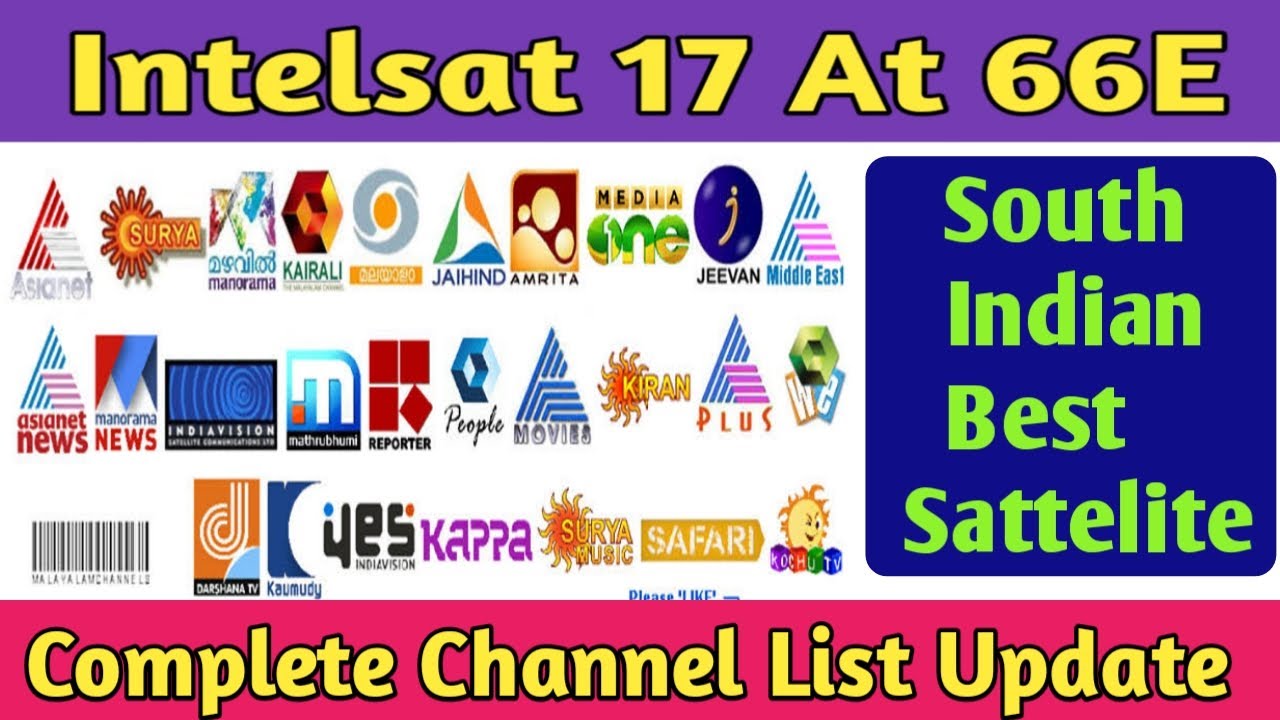 Intelsat 17 at 66e Complete Channel List Update  Today || Bharti Free Dish