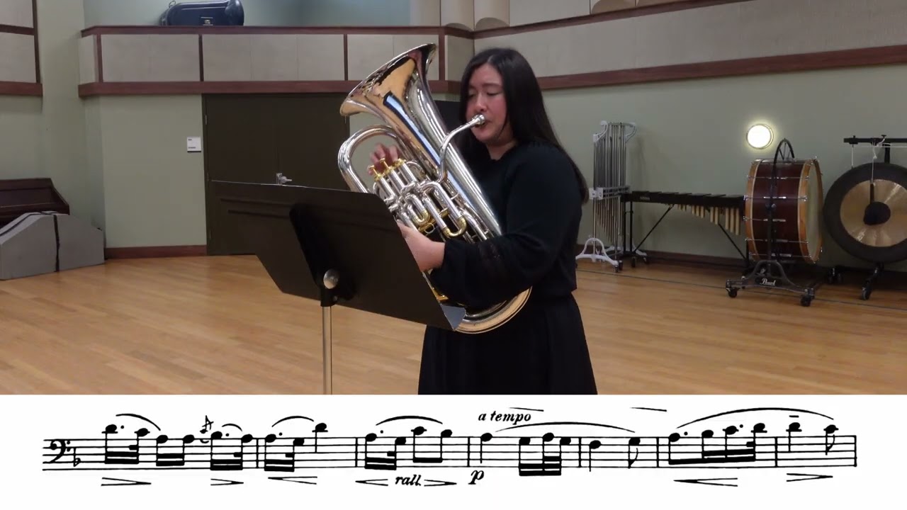 2025-2026 TMEA Euphonium Etude 2 Larghetto Cantabile in F Major