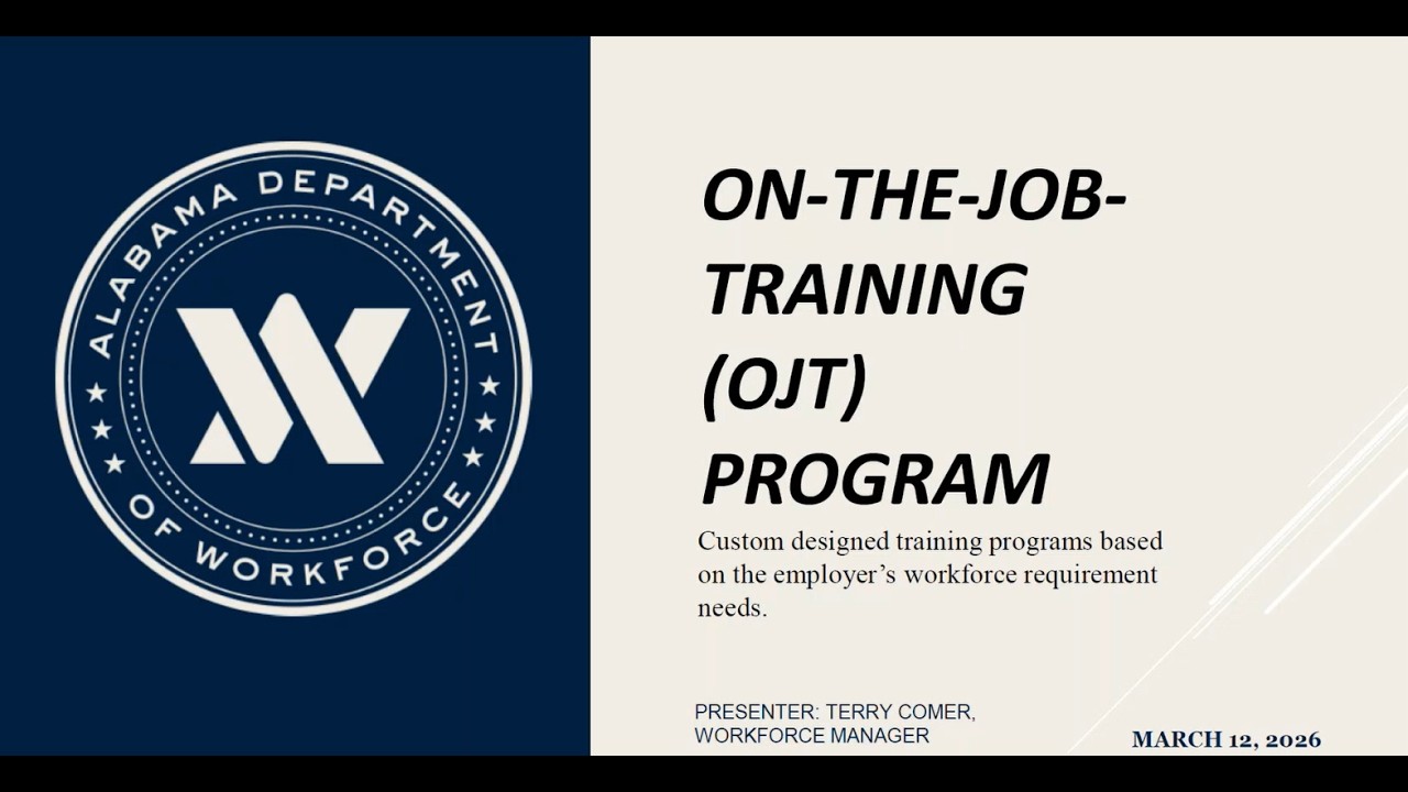 7. On the Job Training, Employer Services, Job Orders