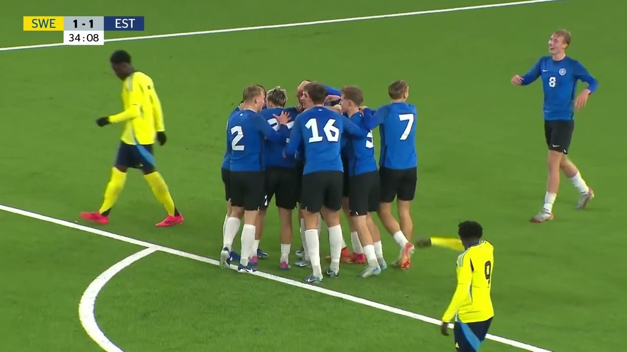 U19 EM-valikturniir: Rootsi - Eesti 1:2  (16.11.2024)