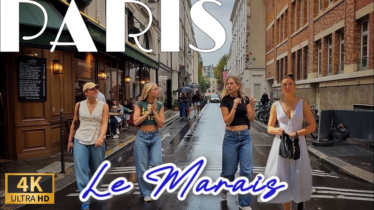 [🇫🇷Paris France 4K 120FPS Walking Tour] Paris Le Marais Autumn Walk  21/SEPTEMBER/2025