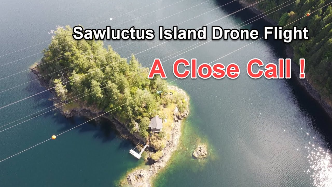 Almost Crashed my Drone over Sawluctus Island in Saanich Inlet