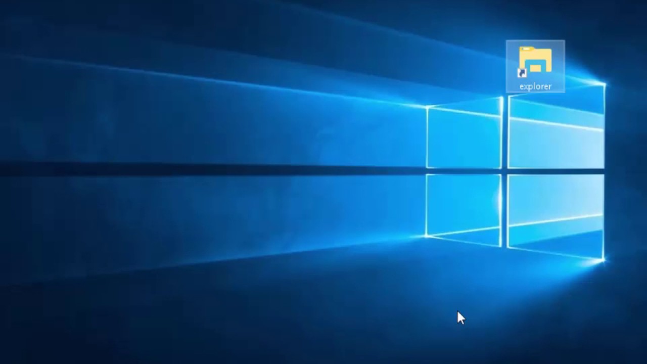 Put File Explorer icon on your desktop and restore it to the taskbar