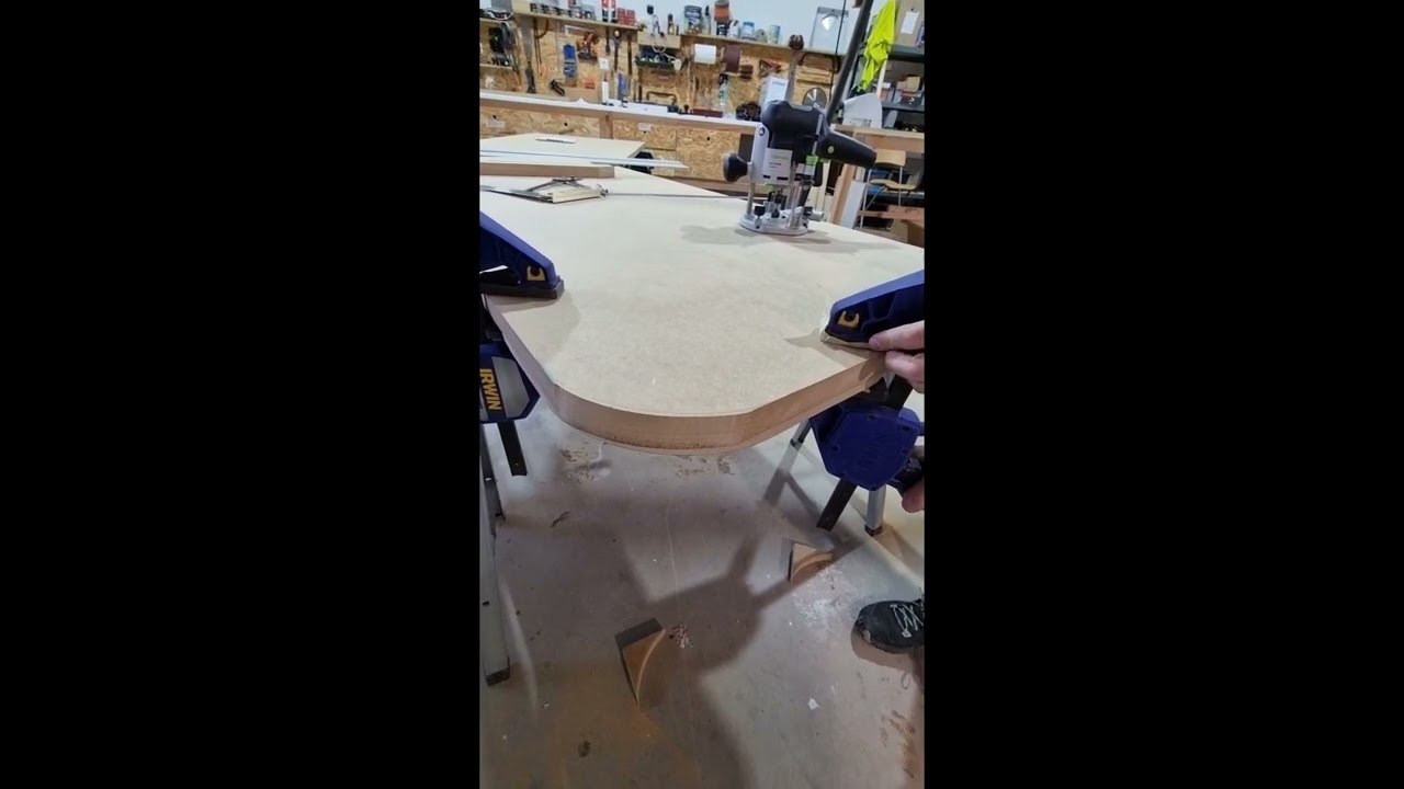 calibrage arrondie plan de travail