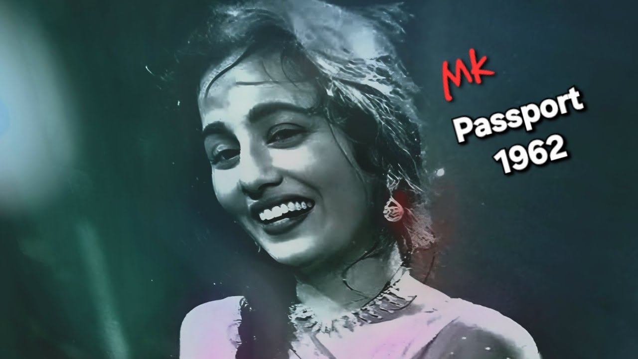 saaz e dil chhed de kya haseen raat _Passport_Madhubala& PK_Rafi_ Lata_Faruque Qaisar_Kji-Aji_a tri.