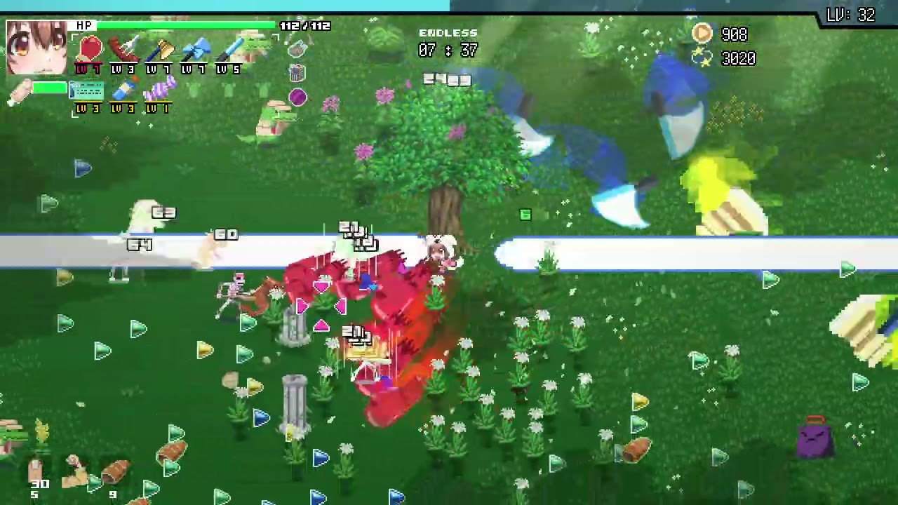 HoloCure S01E27 Inugami Korone, Stage 1, Gold Run, New collab Bone Bros, Rank 293