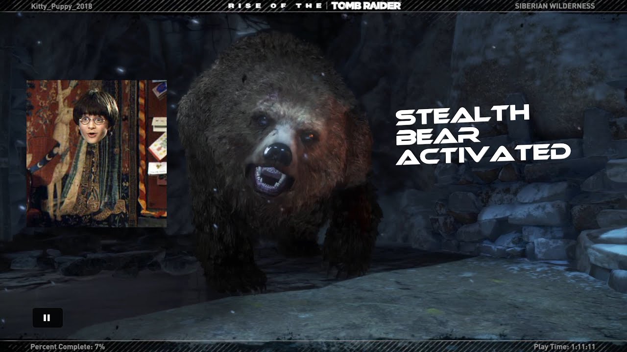 ATTACKED BY INVISIBLE BEAR - Rise of the Tomb Raider Gameplay Part 2 (PS4)