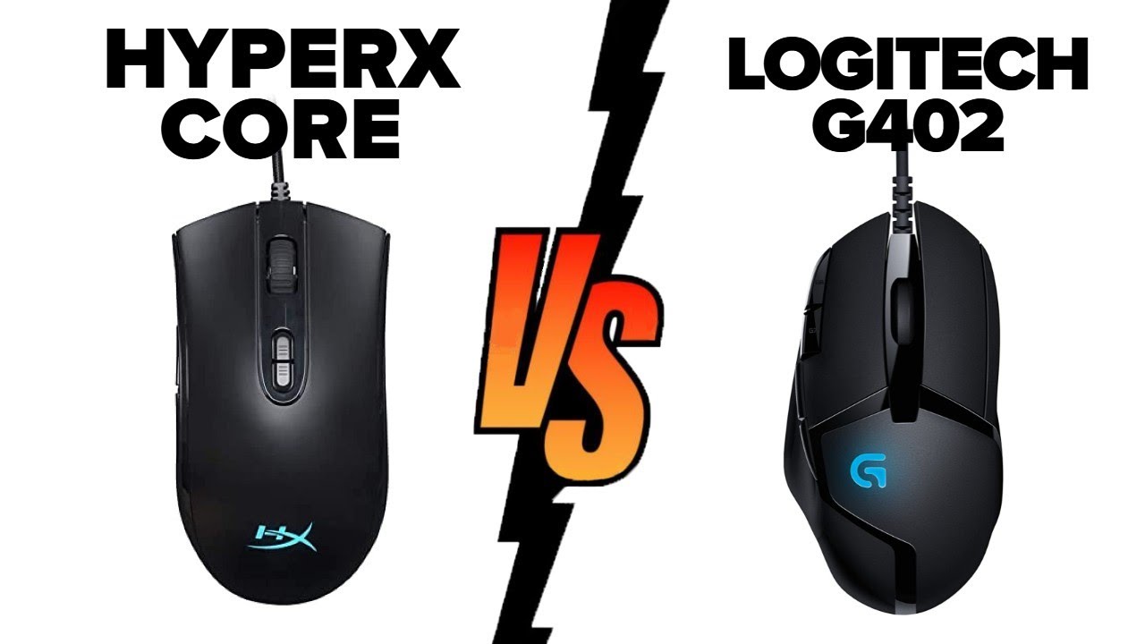 HyperX Pulsefire Core vs Logitech G402 Hyperion Fury - Which Mouse is Better ?
