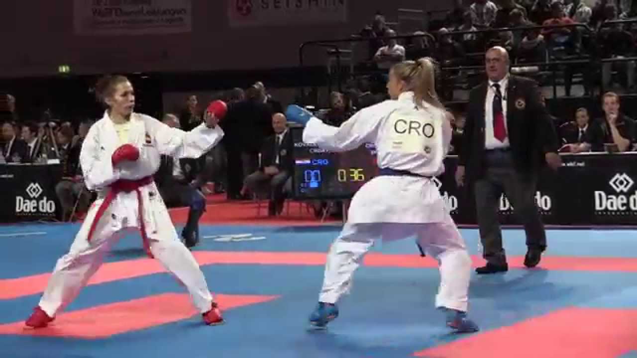 Jelena KOVACEVIC of Croatia vs Cristina GARCIA FERRER of Spain - 2014 World Karate Championships