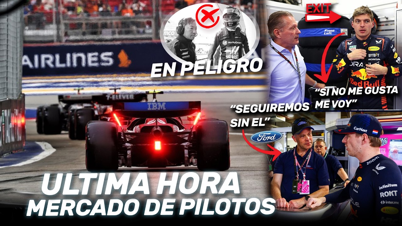 ¡¡ULTIMA HORA MERCADO de PILOTOS!! PRIMER PILOTO en PELIGRO, VERSTAPPEN AMENAZA FORD PREPARA SALIDA
