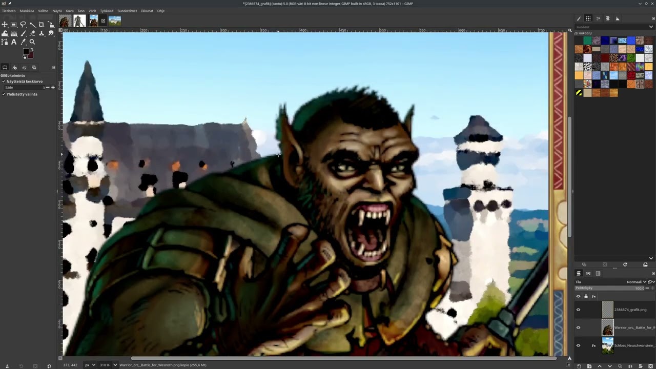 Quick GIMP guide to making portraits for Pathfinder: Kingmaker