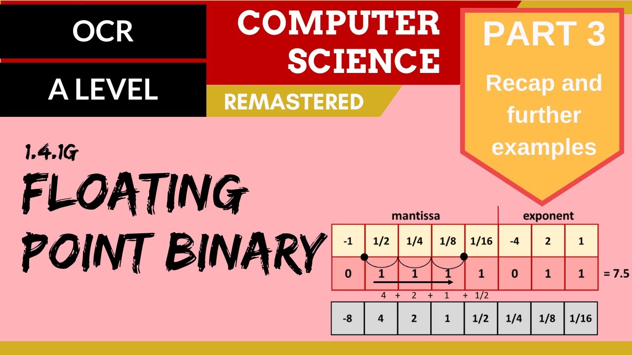 81. OCR A Level (H446) SLR13 - 1.4 Floating point binary part 3 - Recap and further examples