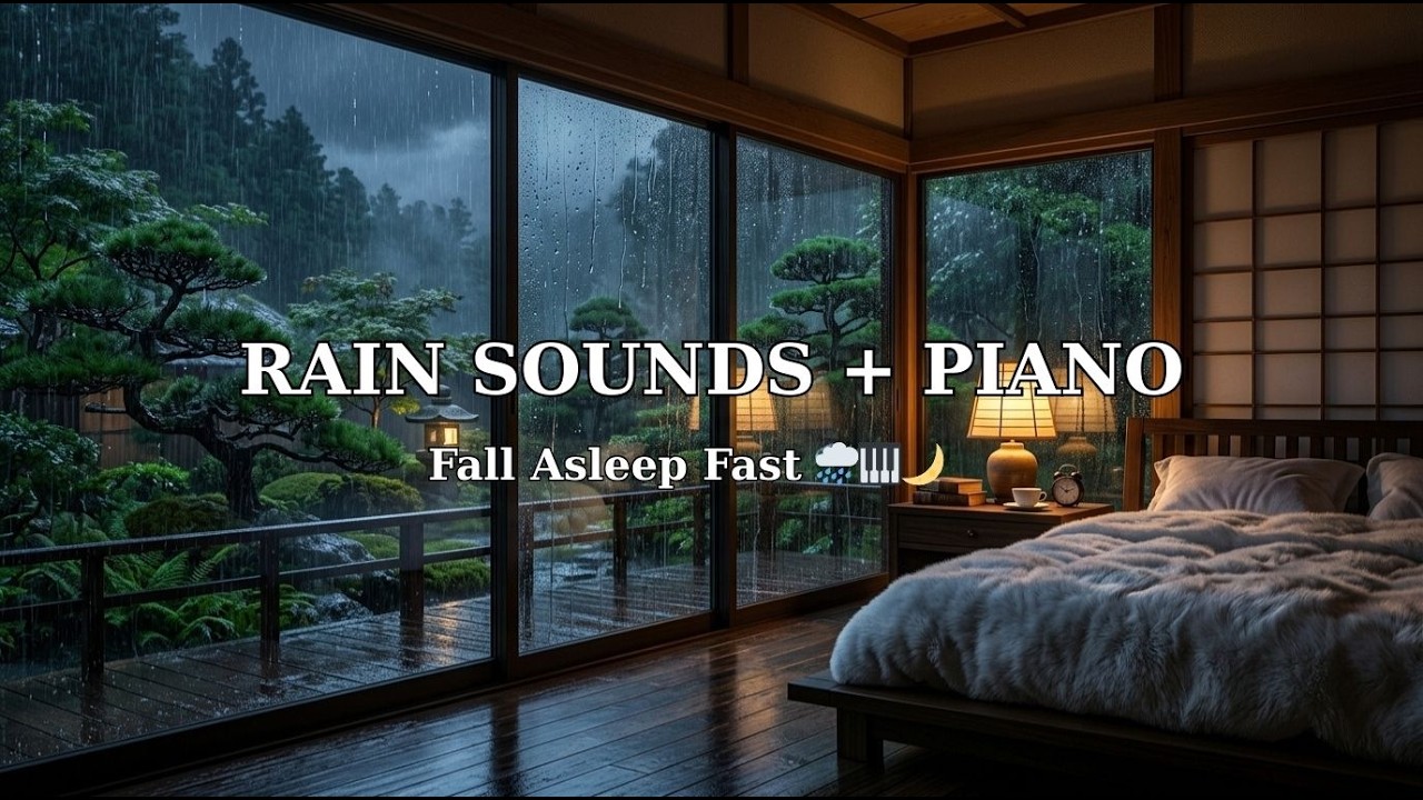 Fall Asleep Instantly with Soothing Rain Sounds | Healing Rain for Deep Sleep 🌧️🌙