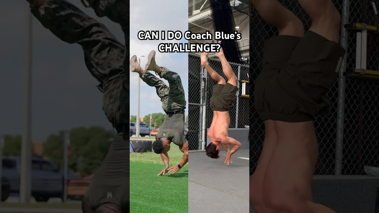 Trying Military Workout Challenge By Marine Coach Blue #military