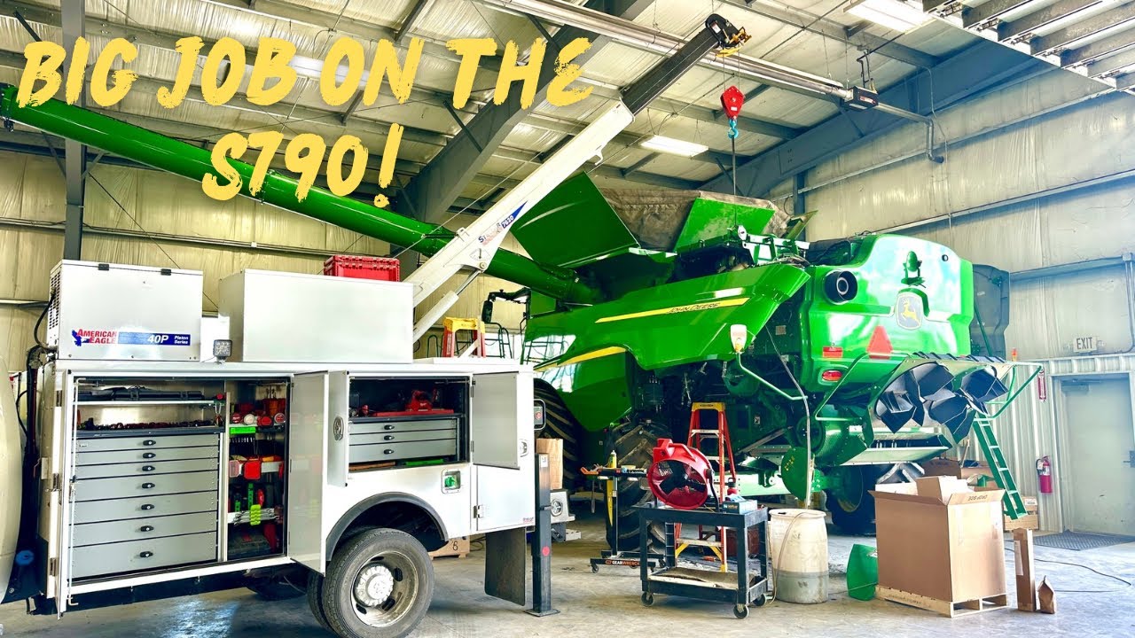 Critical Repairs Before Harvest on this John Deere S790.