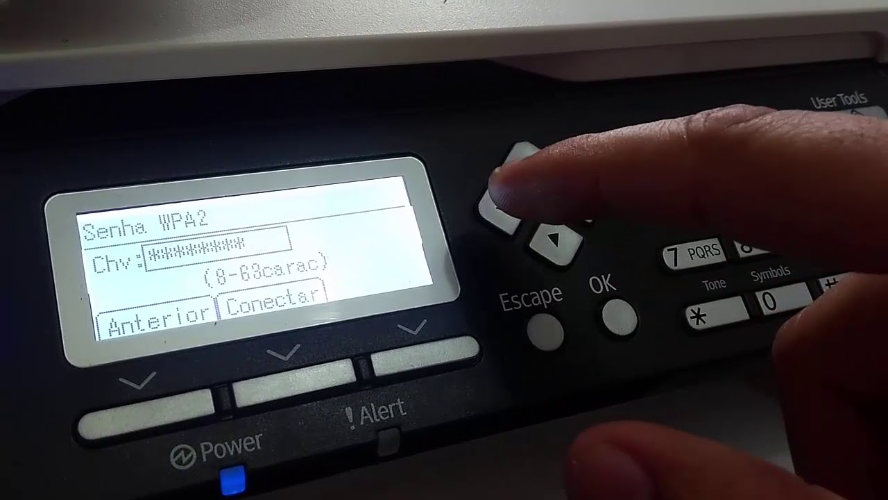 Conectando ricoh 310 na rede
