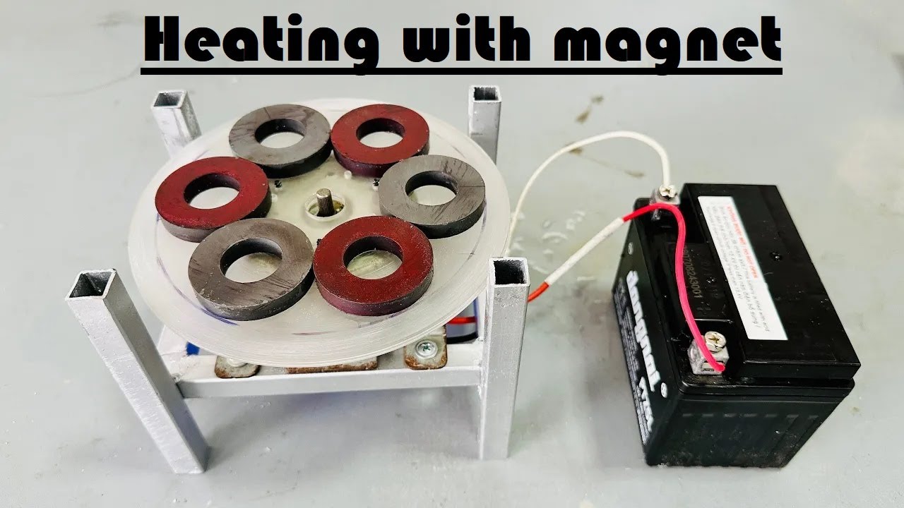 Heating with magnet. How to make Induction stove with magnets