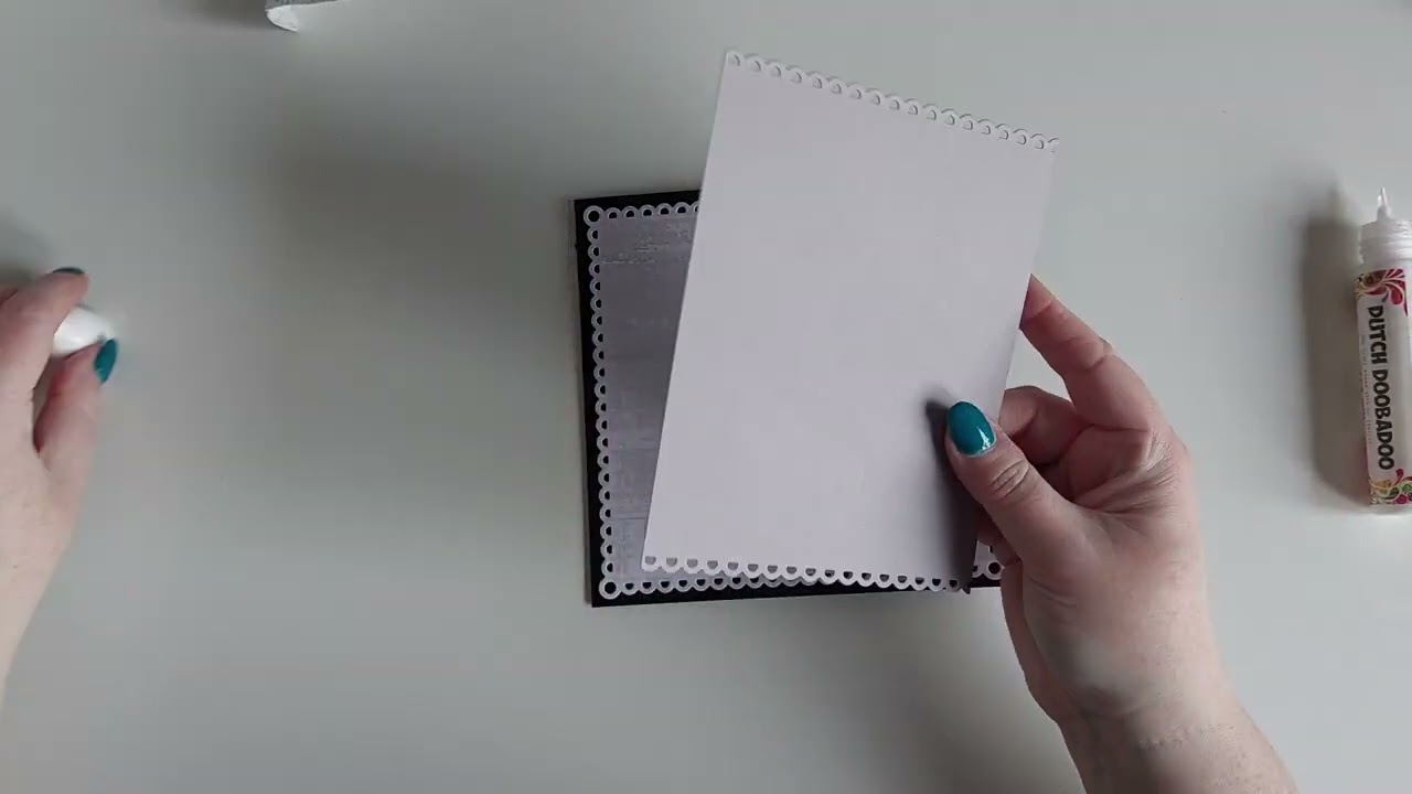 Condoleance kaart met een basismal van Creative Craftlab en papier van Marianne Design