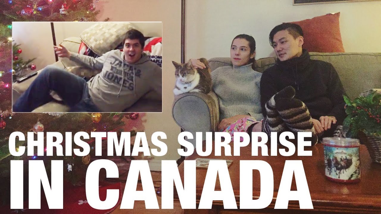 Korea to Canada: HIDDEN CAMERA Christmas Surprise 캐나다 처남의 크리스마스 서프라이즈 몰래카메라 (자막 CC)