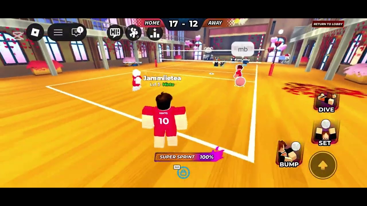 A Timelapse-ish video of me playing Roblox: volleyball zero