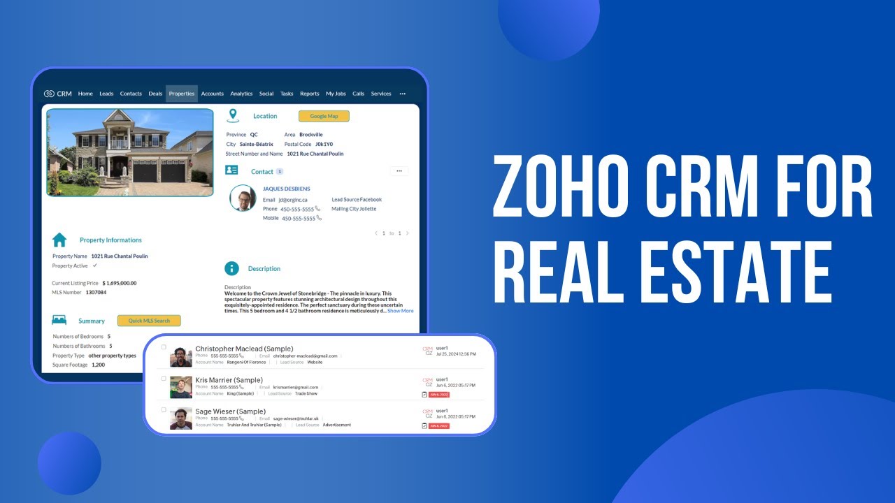 Real Estate CRM I Fully Customizable Real Estate Software from ZOHO Corp