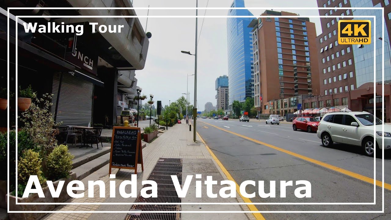 🏬🚶‍♂️AVENIDA VITACURA 🏙Las Condes, Santiago de Chile🇨🇱 Walking Tour 4K